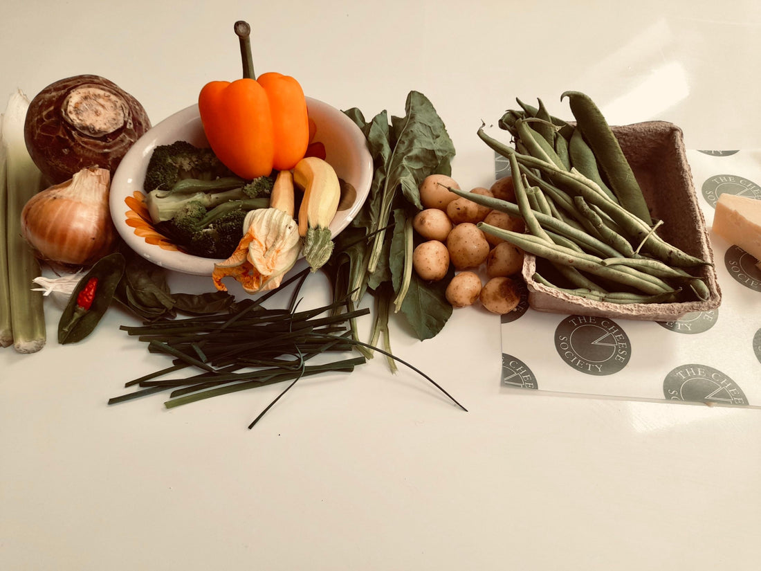 Savoury Seasonal Vegetable Cheese & Herb Crumble