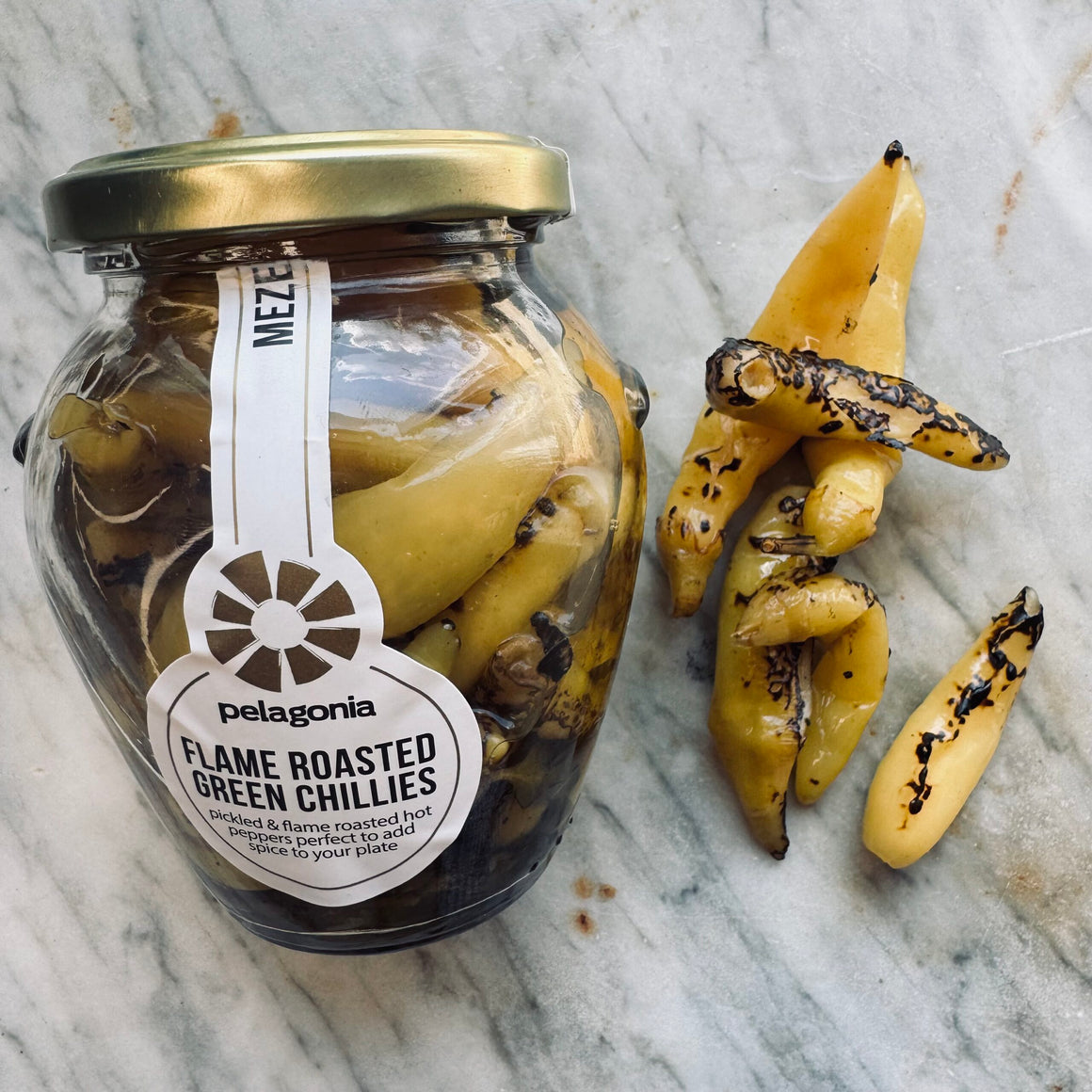 Flame Roasted Green Chillis