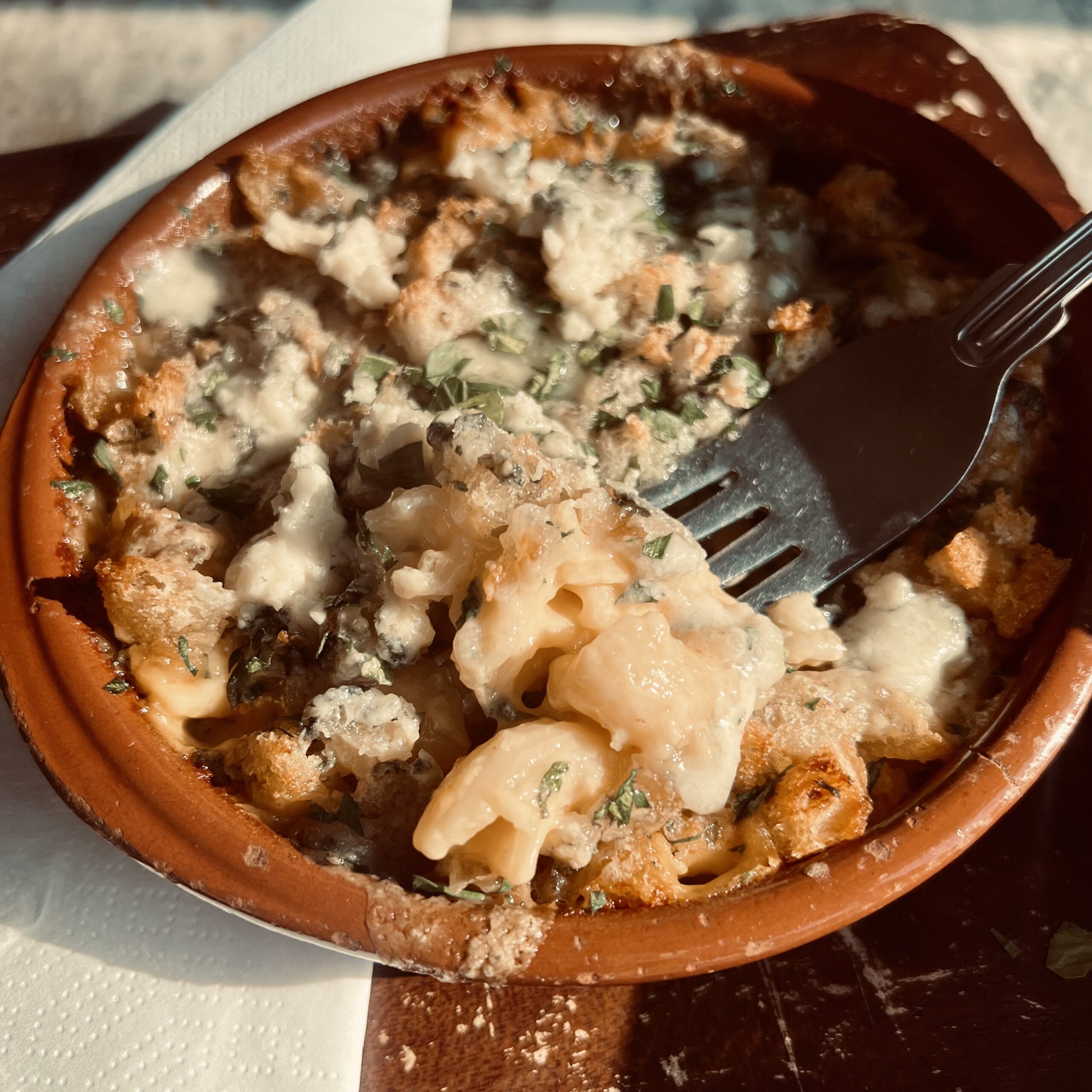 Macaroni with Blue Cheese